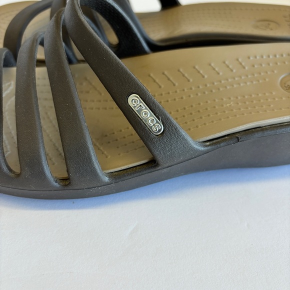 Crocs Rhonda Women’s Slip On Wedges Brown SZ 8 - Picture 5 of 8